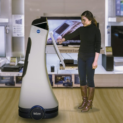 Robot met receptie taken Robot met receptie taken