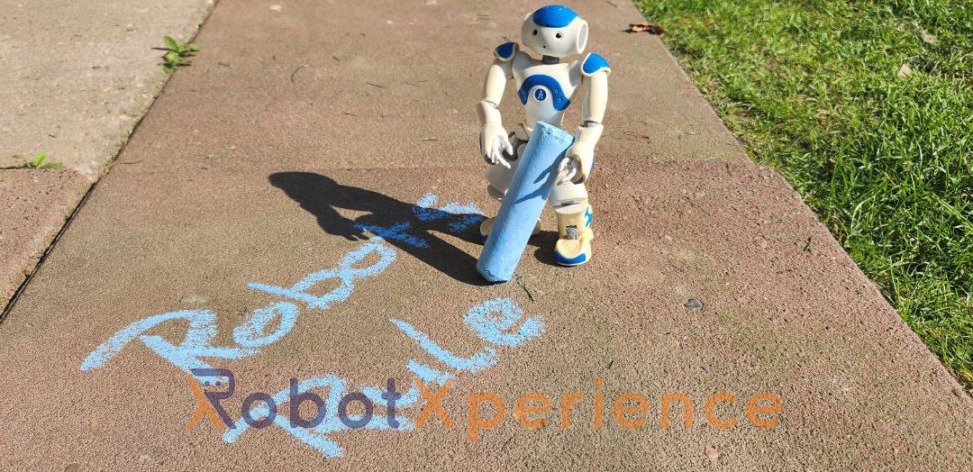 Dagboek van een robot- stoepkrijten