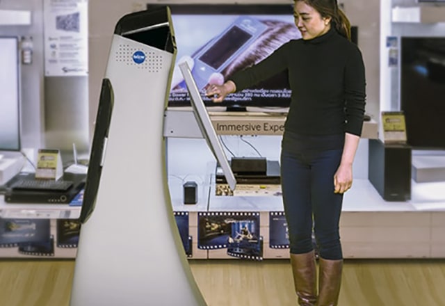 Robot bij de receptie